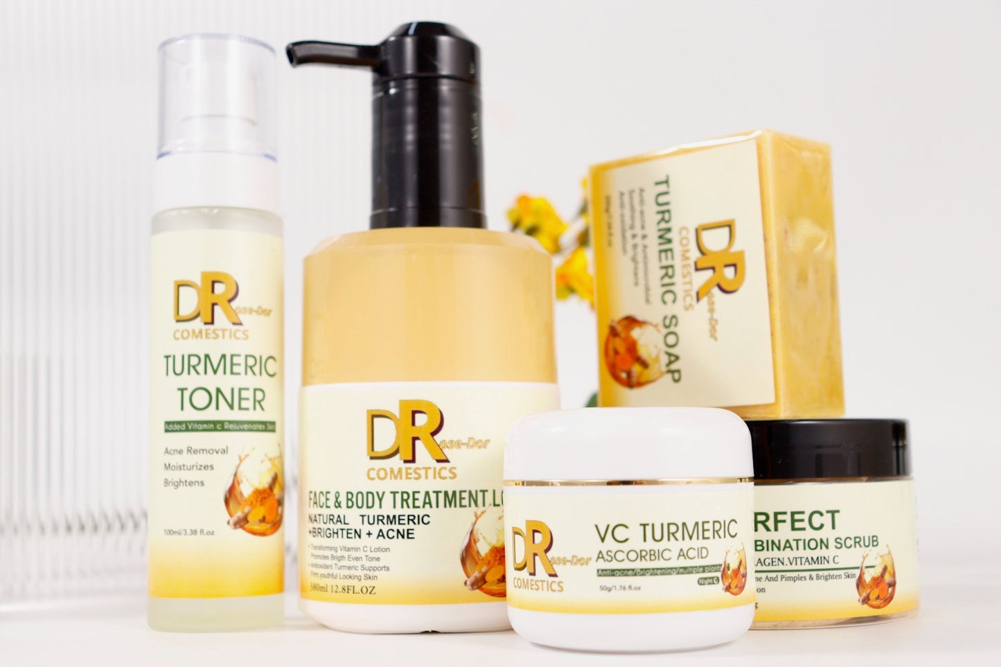 Turmeric Toner au Curcuma DR Cosmetics – Anti-Acné • Éclat & Hydratation (100 ml)